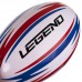 М"яч для регбі Legend №5 PVC білий-червоний-синій, код: R-3288-S52