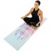 Килимок для йоги замшевий каучуковий з принтом Ловець Снів Record 1830x610x3 мм, блакитний-фіолетовий, код: FI-5662-64