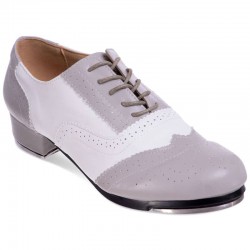 Туфлі для степу та чечітки Zelart розмір 40, сірий-білий, код: DN-3685_40GRW