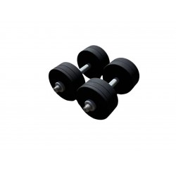 Гантелі металеві розбірні HardSport 2х24 кг, чорний, код: HS50289