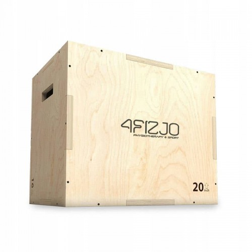 Бокс пліометричний 4Fizjo 3в1 дерев"яний, 600x500x400 мм, код: 4FJ0404