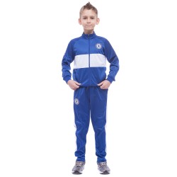 Костюм спортивний дитячий унісекс Lidong Chelsea 32, зріст 145-155, синій-білий, код: LD-6131K-CH1_32BLW