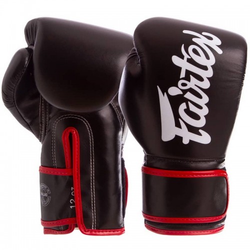 Рукавички боксерські Fairtex 12 унций, чорній, код: BGV14_12_BK-S52