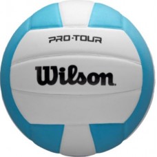 М"яч волейбольний Wilson Pro Tour VB New OF №5, блакитний-білий, код: 097512817110