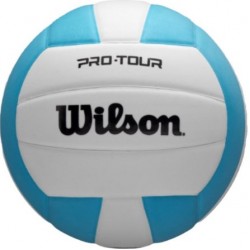 М"яч волейбольний Wilson Pro Tour VB New OF №5, блакитний-білий, код: 097512817110
