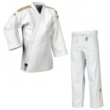 Кімоно для дзюдо Adidas Champion II з ліцензією IJF Slim Fit, розмір 180, білий, код: 15595-1010