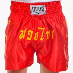 Шорти для тайського боксу та кікбоксингу Everlast XL, червоний, код: ULI-9006_XLR