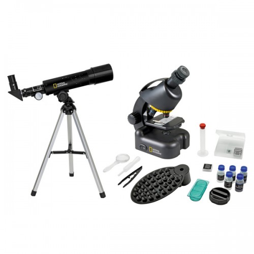 Мікроскоп National Geographic Junior 40x-640x + Телескоп 50/360 (з кейсом), код: 926260-SVA