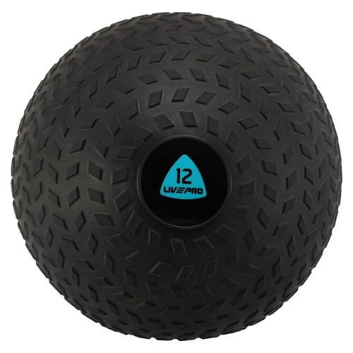Слембол м"яч набивний для кросфіту та фітнесу Slam Ball LiveUp 12кг, чорний, код: LP8105-12