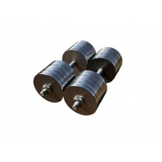 Гантелі металеві розбірні HardSport 2х42 кг, без покриття, код: HS50278 Гантелі металеві розбірні HardSport 2х42 кг, без покриття, код: HS50278