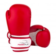 Боксерські рукавиці PowerPlay JR червоно-білі 6 унцій, код: PP_3004JR_6oz_Red/White