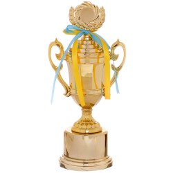 Кубок спортивний з ручками і кришкою PlayGame Liberty висота 31см, золото, код: C-894-2A-S52