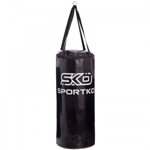 Мішок боксерський Sportko циліндр ремінне кріплення Юнга 500 мм, чорний, код: MP-9_BK-S52