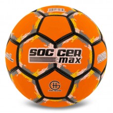 М"яч футбольний Soccermax №5 PU, помаранчевий, код: FB-6525_OR