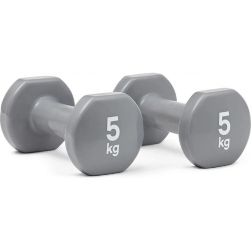 Гантелі для фітнесу Reebok Dumbbells 1х5 кг, сірий, код: 885652018296