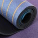 Килимок для йоги замшевий каучуковий з принтом Геометричні круги Record 1830x610x3мм, синій-фіолетовий, код: FI-5662-69