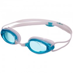 Окуляри для плавання MadWave блакитний-білий, код: M042718_NW