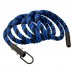 Канат для лазіння Orlins CrossFit х/б 4 м, діаметр 40 мм з кронштейном, синьо-чорний, код: RO-155