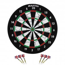 Дартс Master 2в1 двосторонній 45 см + 6 дротиків, код: 8592833008626-IN