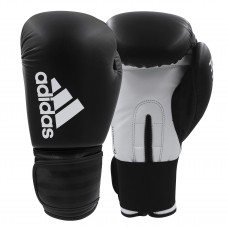 Боксерські рукавички Adidas Hybrid 50, 6oz, чорний-білий, код: 15625-851