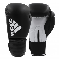 Боксерські рукавички Adidas Hybrid 50, 6oz, чорний-білий, код: 15625-851