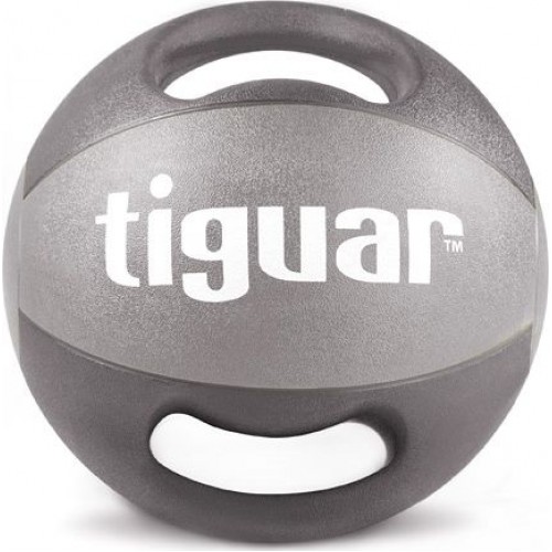 Медичний м"яч Tiguar тигуар з ручками 8 кг, сірий, код: M-4979619-IN