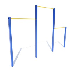 Турнік для вулиці потрійний Miros, код: DIO610 Турнік для вулиці потрійний Miros, код: DIO610