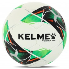 М"яч футбольний Kelme New Trueno №4 PU, білий-салатовий, код: 9886130-9127-4-S52