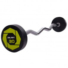 Штанга фіксована вигнута поліуретанова Modern Urethane Barbell 30кг, код: TA-2690-30-S52