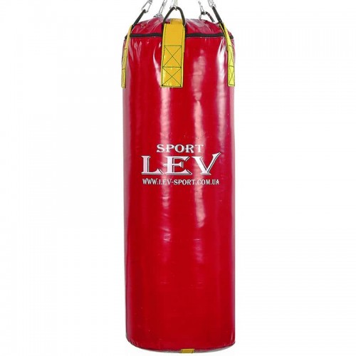 Мішок боксерський Lev 850х280 мм, 20 кг, червоний, код: LV-2802_R