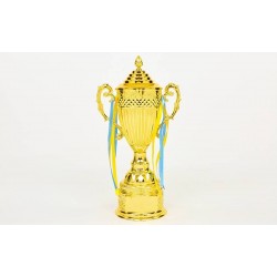 Кубок спортивний з ручками і кришкою PlayGame Carved 37 см, код: QY078C