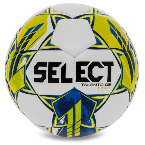 М"яч футбольний Select Talento DB V23 №4, білий-жовтий, код: TALENTO-4WY