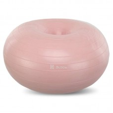 Фітбол м'яч для балансу Пончик сатин Bloom 550 мм, рожевий, код: LB7050_P