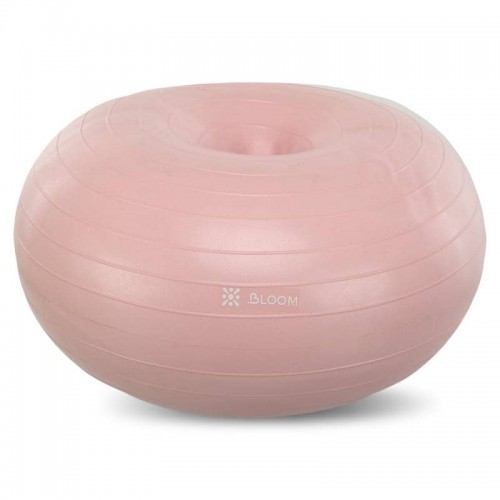 Фітбол м'яч для балансу Пончик сатин Bloom 550 мм, рожевий, код: LB7050_P