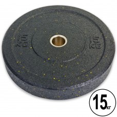 Бамперні диски для кроссфіта Record Raggy Bumper Plates з структурної гуми 15кг (d-51мм), код: TA-5126-15-S52