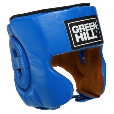Шолом боксерський в мексиканському стилі шкіра Green Hill L, синій, код: BO-0575_LBL