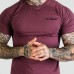 Футболка чоловіча GymBeam TRN Fitted Eggplant XXXL, баклажаний, код: 8586024628113