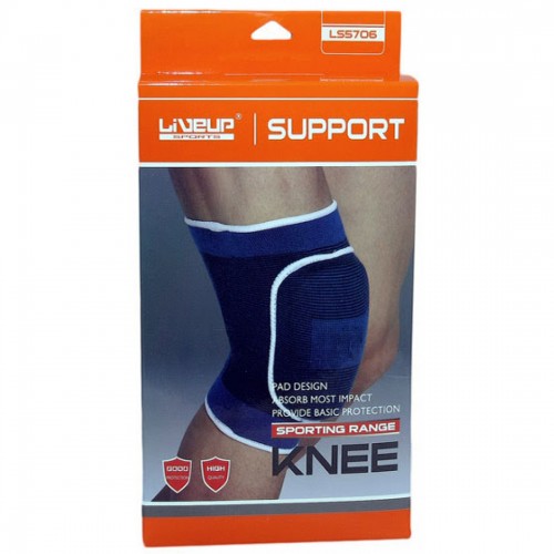 Наколінник амортизуючий LiveUp Knee Support L/XL, синій, код: 2016052600127