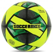 М"яч футбольний Hybrid Soccermax №5 PU, жовтий-зелений, код: FB-4126_Y