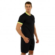 Форма футбольного судді комплект футболка та шорти PlayGame XL, чорний-салатовий, код: CO-581_XLBK Форма футбольного судді комплект футболка та шорти PlayGame XL, чорний-салатовий, код: CO-581_XLBK
