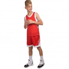 Форма баскетбольна дитяча PlayGame Lingo 3XS (ріст 130), червоний-білий, код: LD-8017T_3XSRW-S52