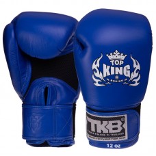 Рукавички боксерські Top King Ultimate Air шкіряні 18 унцій, синій, код: TKBGAV_18BL-S52