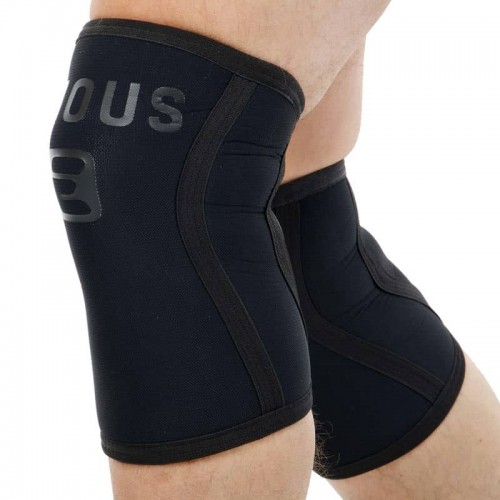 Наколінники для присідань зі штангою Ezous Knee Sleeve XL, чорний, код: A-06_XL