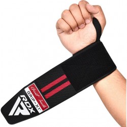 Бинти для зап"ясть (кистьові бинти) RDX Gym Wrist Wrap R11 чорний-червоний, код: WAH-WR11BR