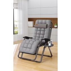 Розкладне крісло шезлонг садовий WCG Zero Gravity + матрац 1650х660х770 мм, код: R-01-IF