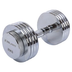 Гантель розбірна сталева хромована Zelart 1х20кг, хром, код: TA-5451-20-S52