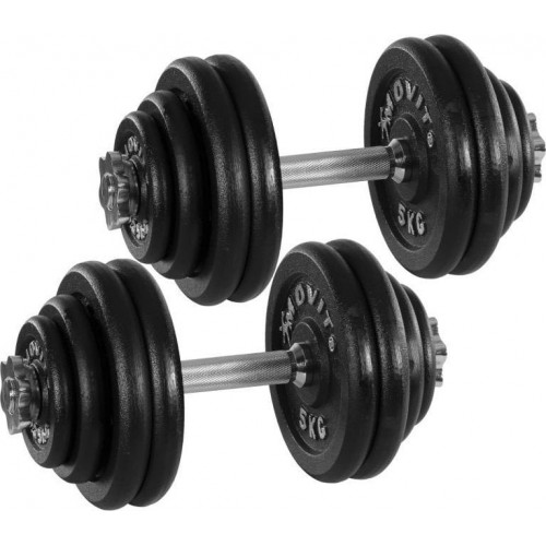 Гантелі Movit чавунні 2 х 30 кг, код: M-11268486-IN Гантелі Movit чавунні 2 х 30 кг, код: M-11268486-IN