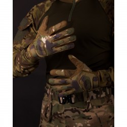 Рукавиці тактичні Bezet Protective XL, камуфляж, код: 2024021506691