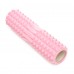 Масажний ролик (валік) Cornix EVA 450x140 мм, світло-рожевий, код: XR-0336