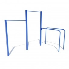 Турнік подвійний з брусами Brustyle 3100х1580х2450 мм, код: DIO609.4 Турнік подвійний з брусами Brustyle 3100х1580х2450 мм, код: DIO609.4